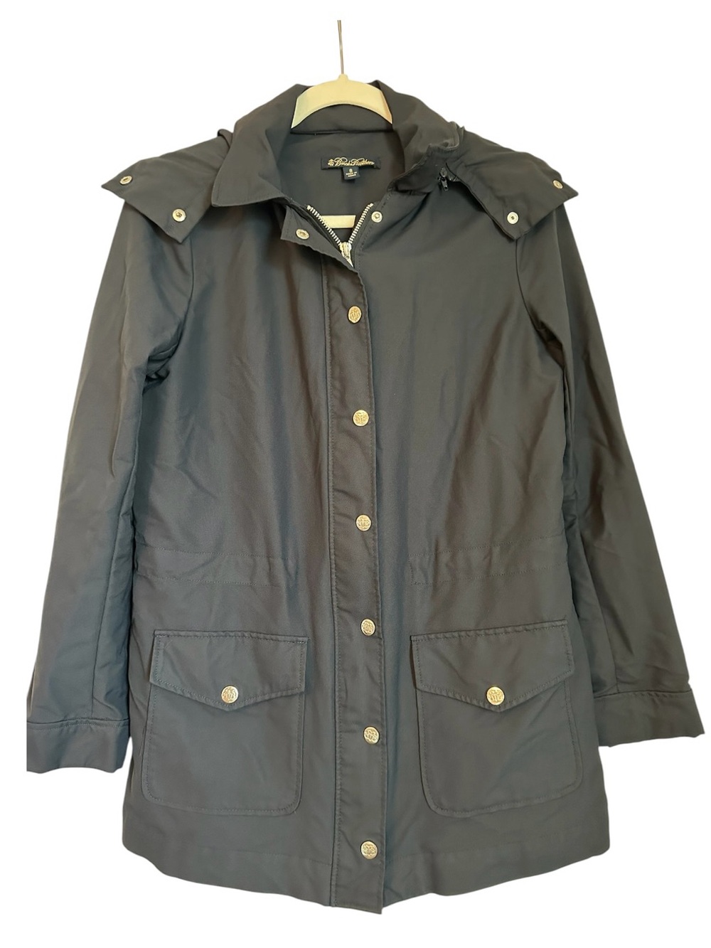 Brooks Brothers Navy Women's Hooded Trench Coat